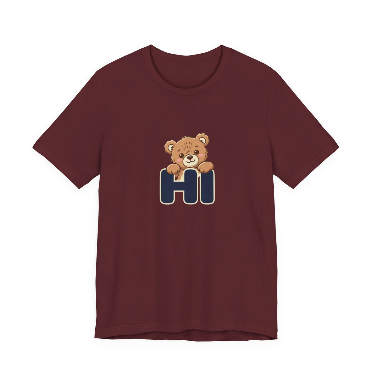 Hi Teddy Bear Unisex Graphic T-Shirt