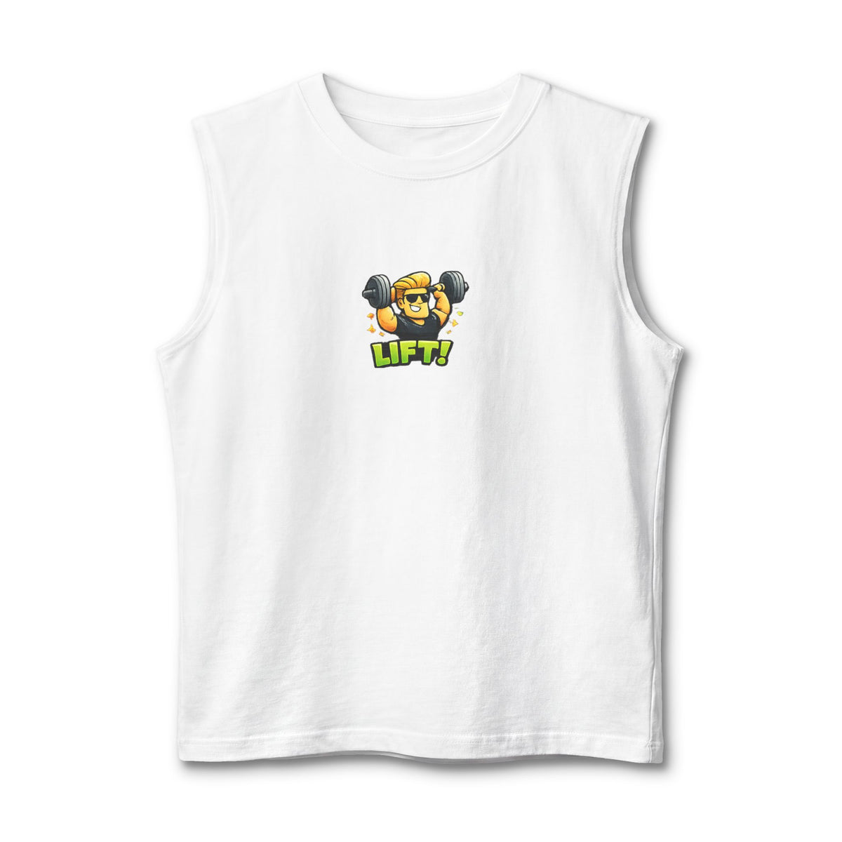 Lift! Cartoon Fitness Unisex Graphic Muscle Tank