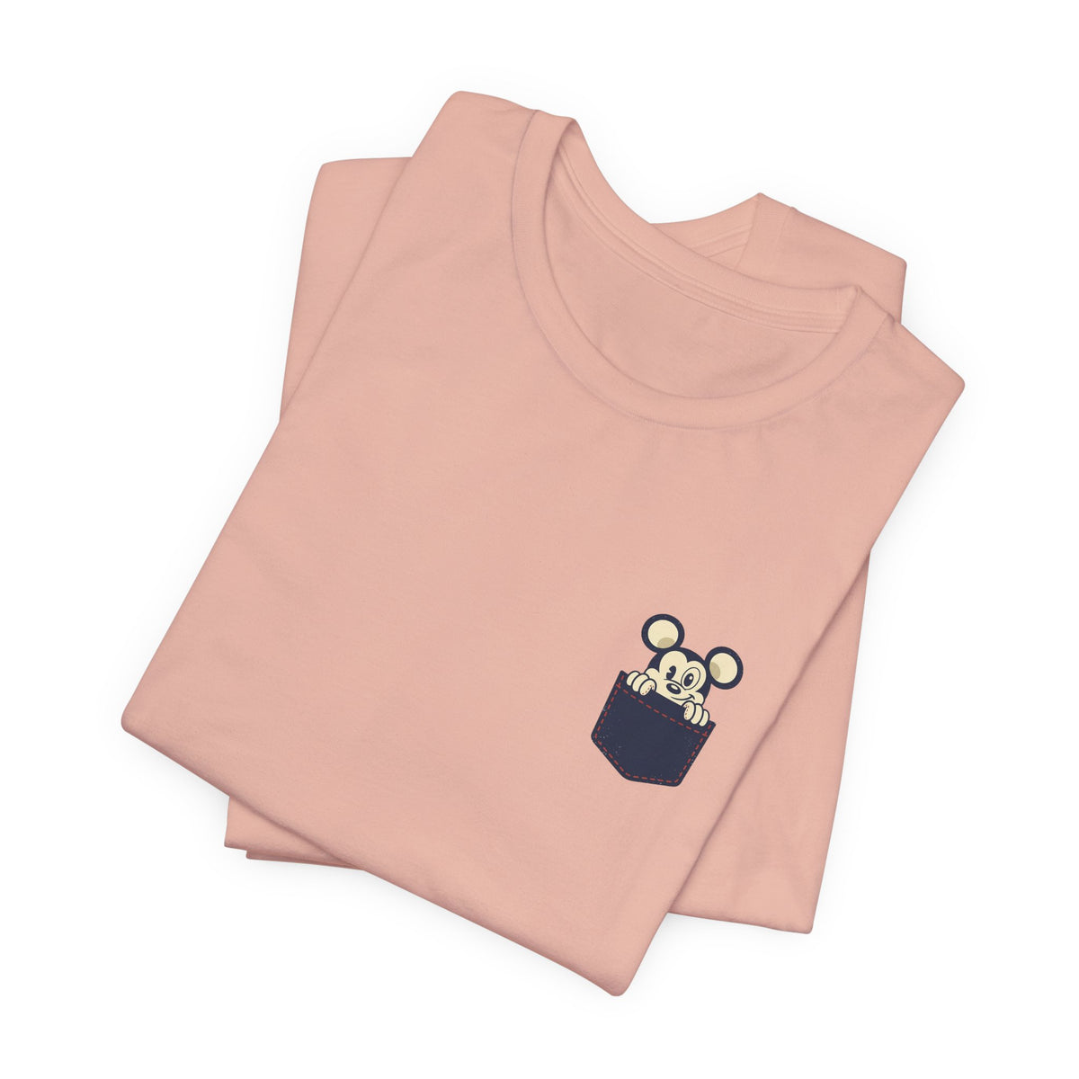 Pocket Bear Print Unisex Graphic T-Shirt