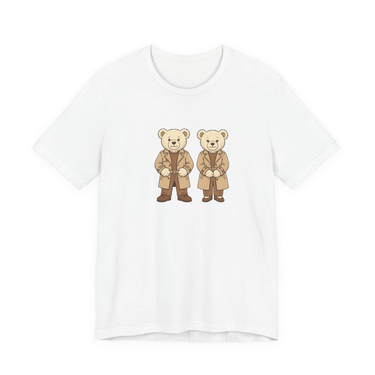 Trench Coat Teddy Bears Unisex Graphic T-Shirt