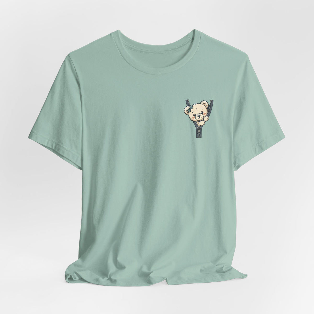 Peeking Teddy Bear Unisex Graphic T-Shirt
