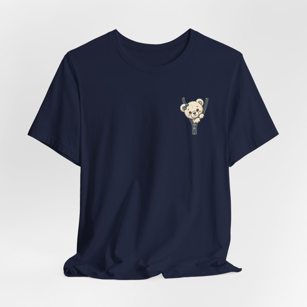 Peeking Teddy Bear Unisex Graphic T-Shirt