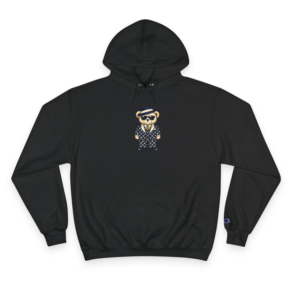 Suited Teddy Bear Unisex Graphic Hoodie