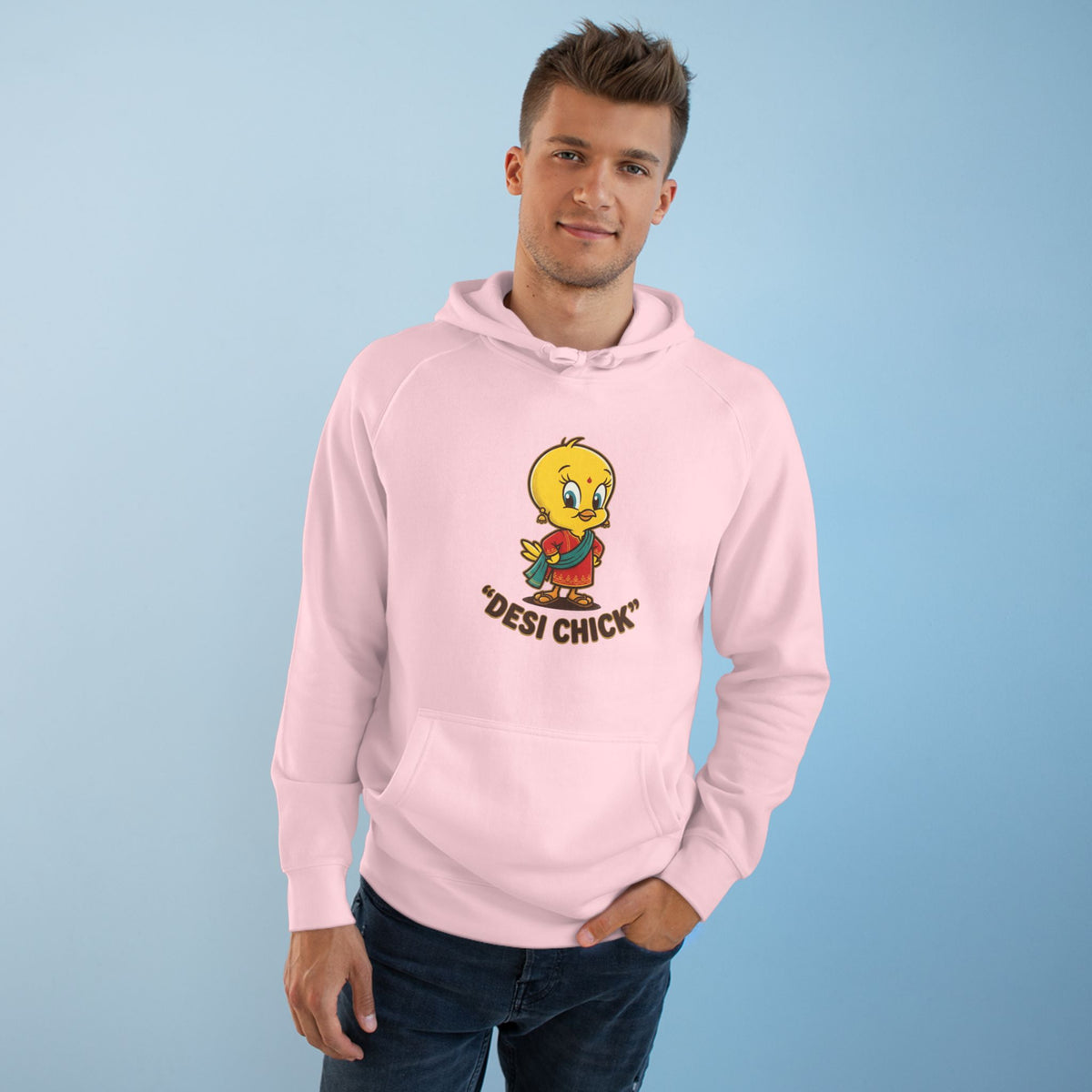 Desi Chick Cartoon Unisex Graphic Hoodie