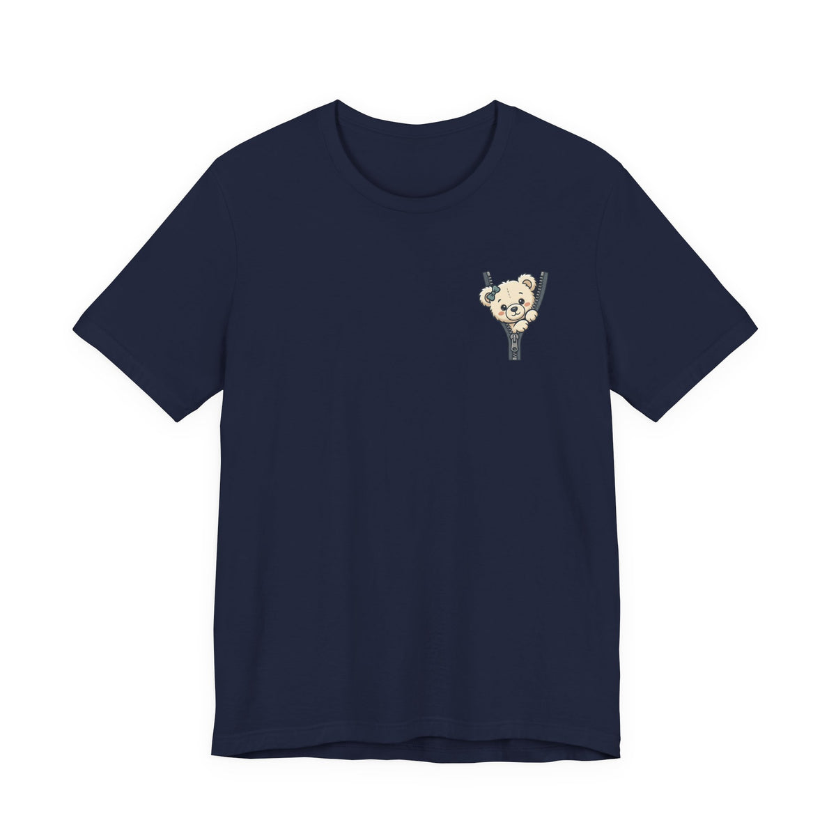 Peeking Teddy Bear Unisex Graphic T-Shirt