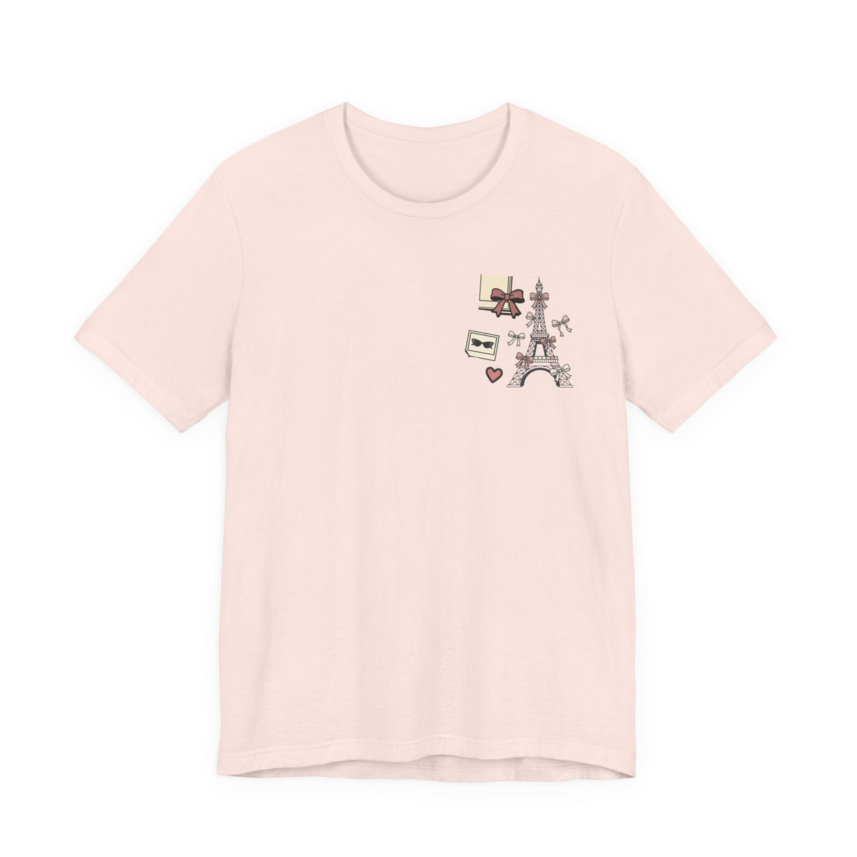 Paris Bow Collage Unisex Graphic T-Shirt