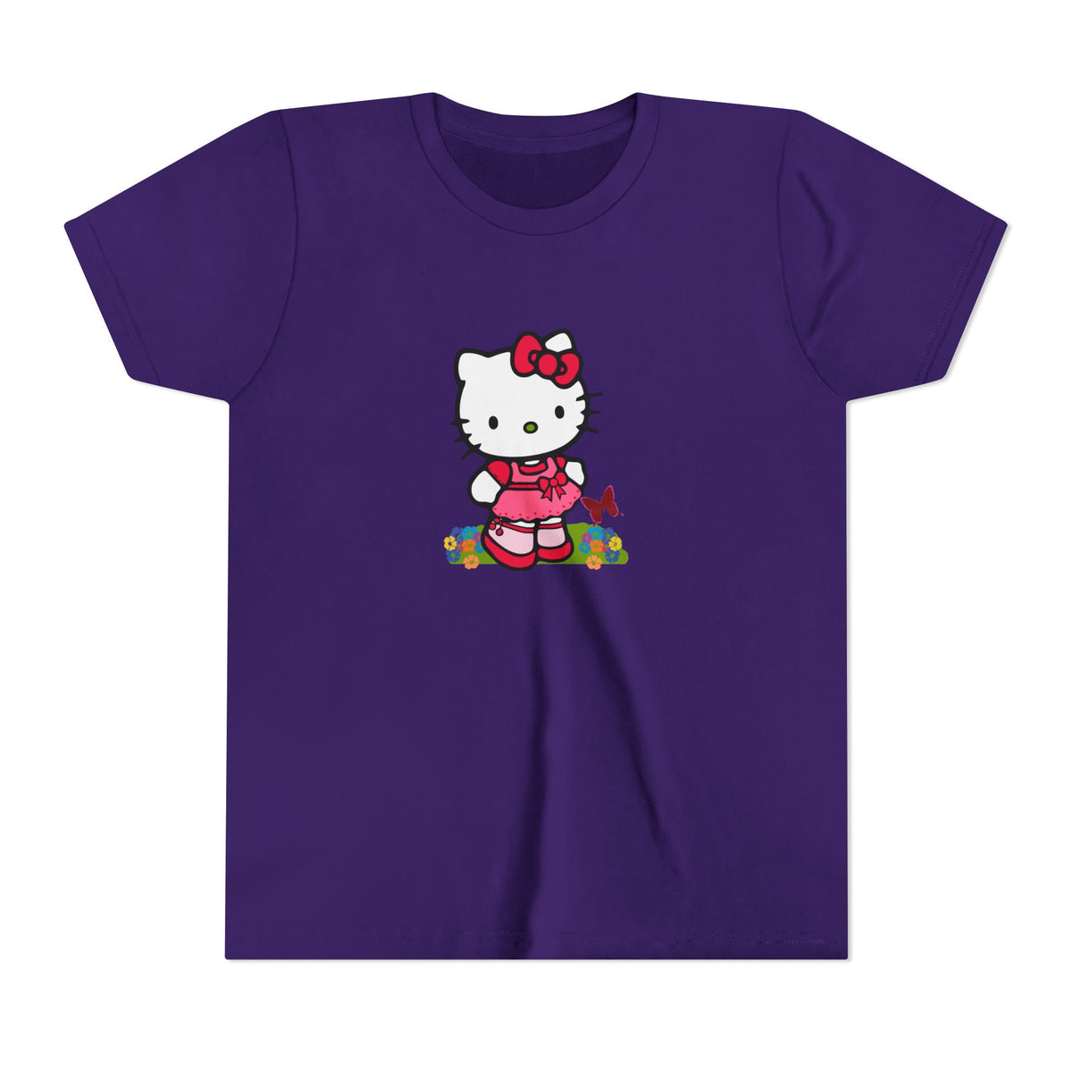 Red Bow Cat Kids' Graphic T-Shirt