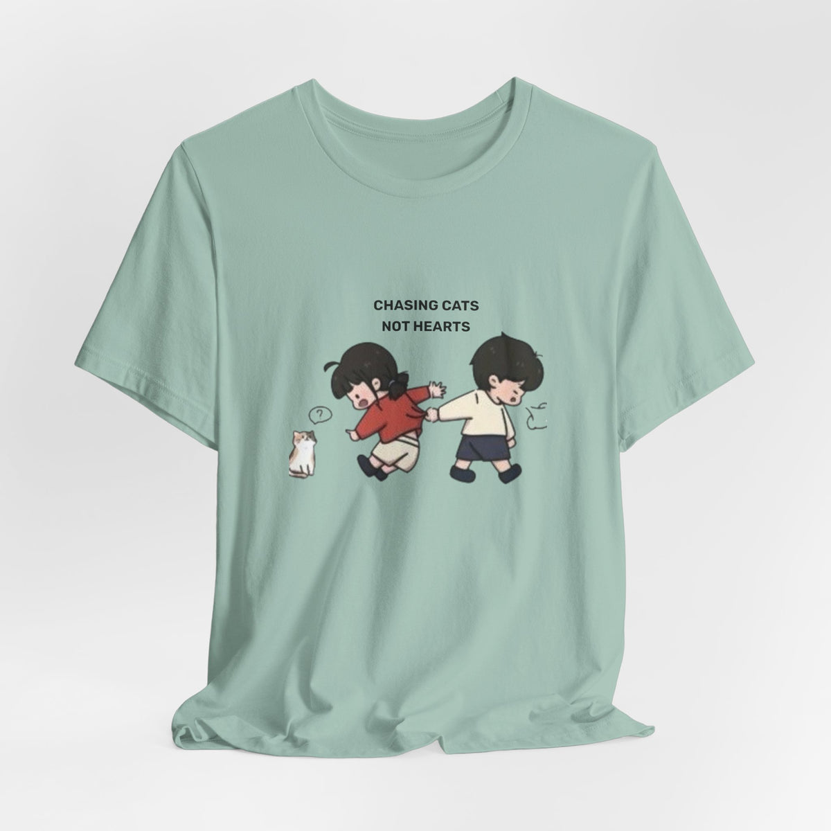Chasing Cats Not Hearts Unisex Graphic T-Shirt