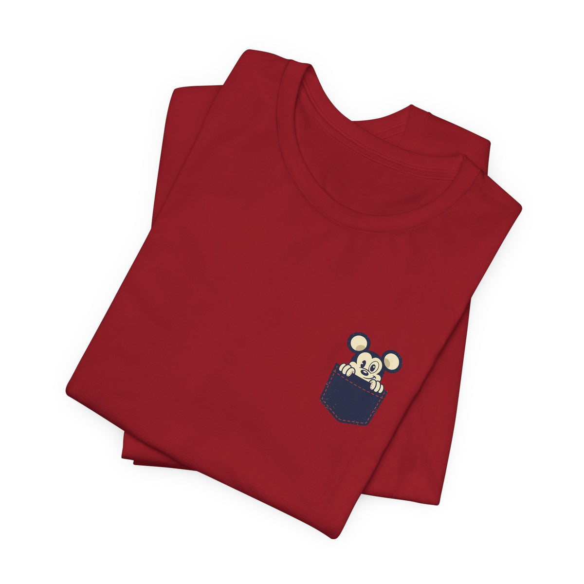 Pocket Bear Print Unisex Graphic T-Shirt