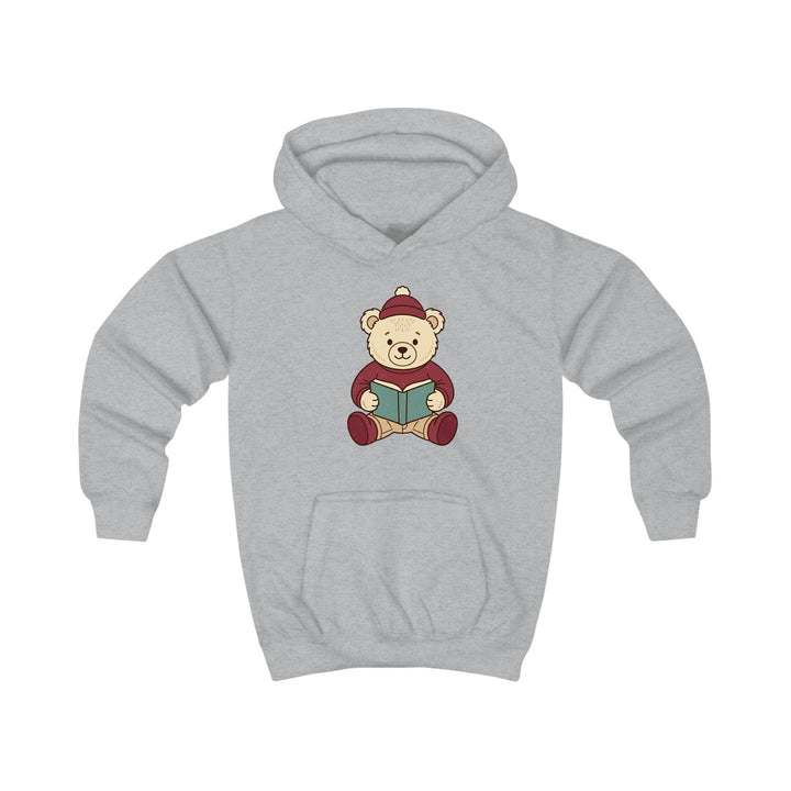 Reading Teddy Bear Kids' Graphic Hoodie