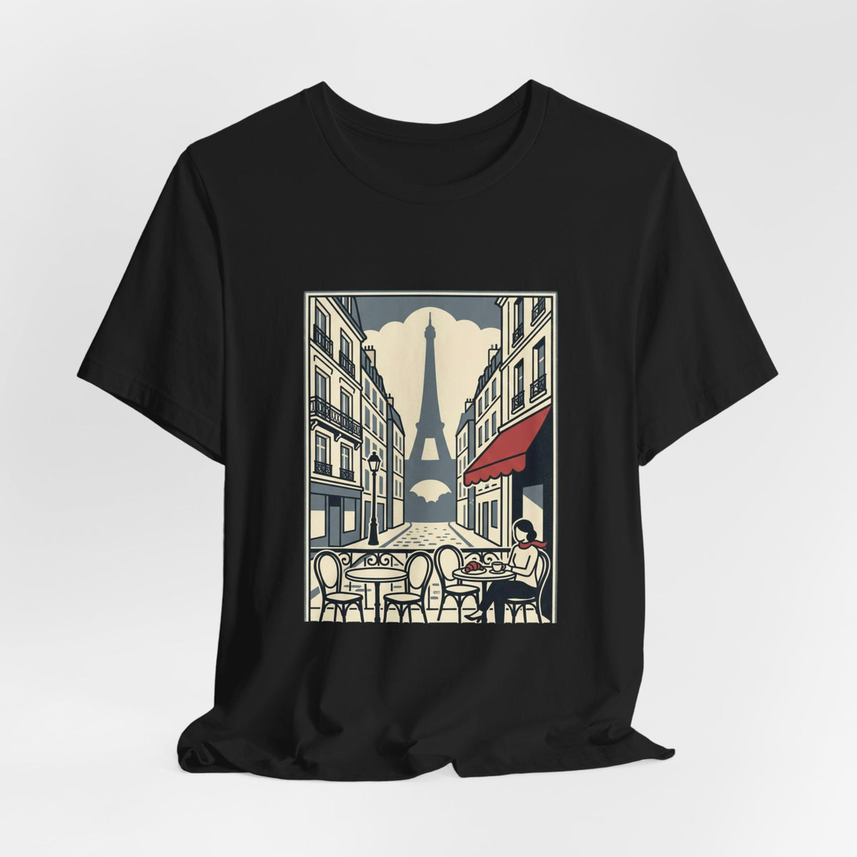 Paris Cafe Street Unisex Graphic T-Shirt