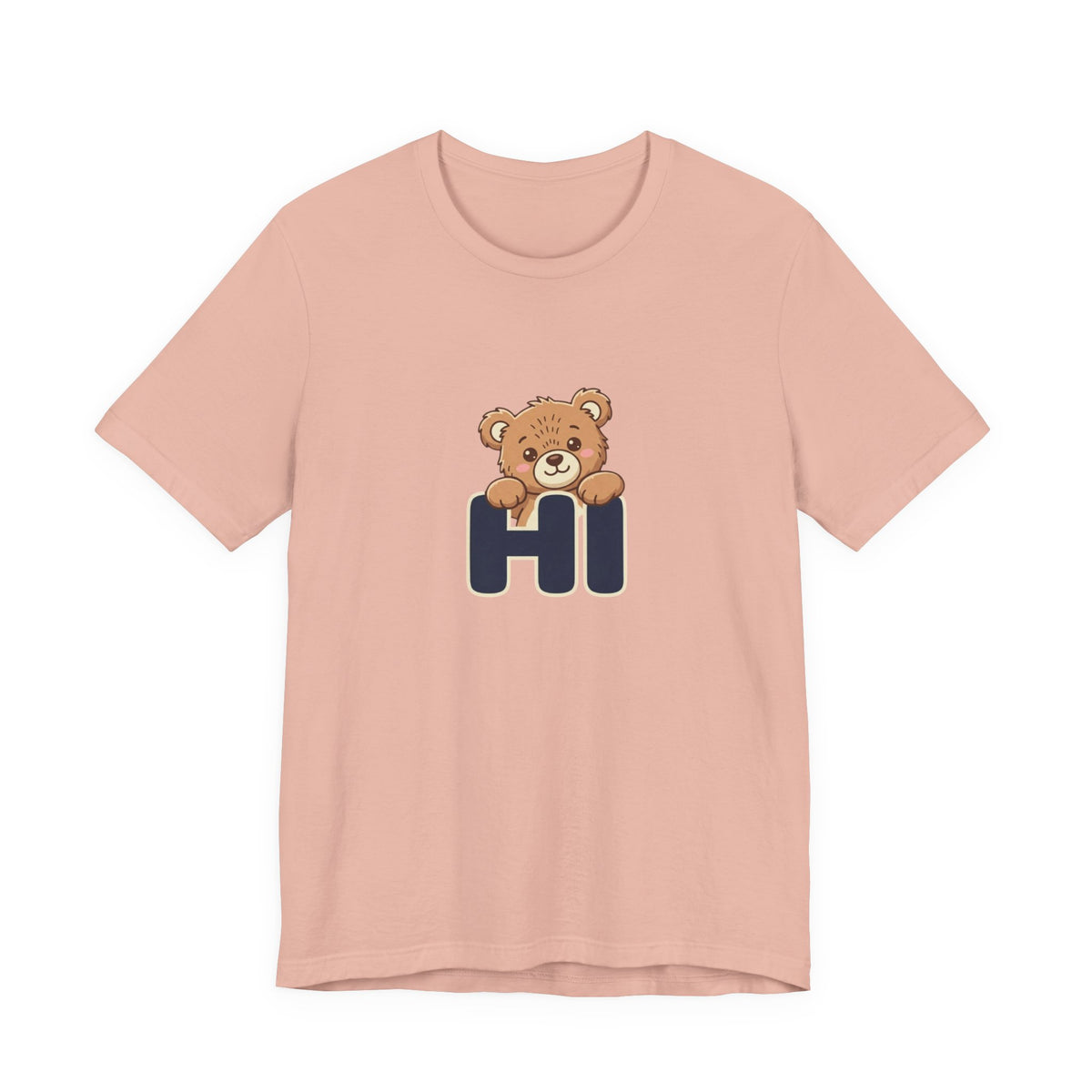 Hi Teddy Bear Unisex Graphic T-Shirt