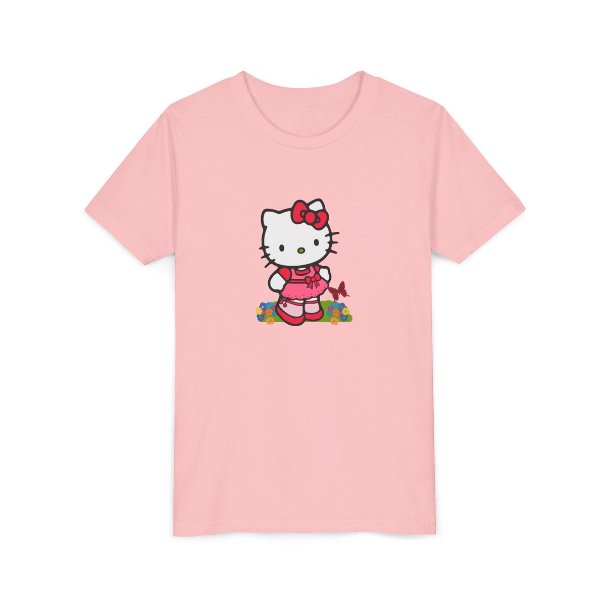 Red Bow Cat Kids' Graphic T-Shirt