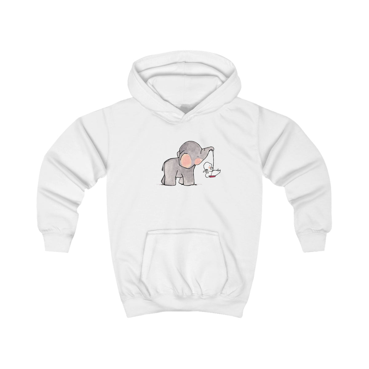 Elephant and Tiny Friend Kids' Graphic Hoodie