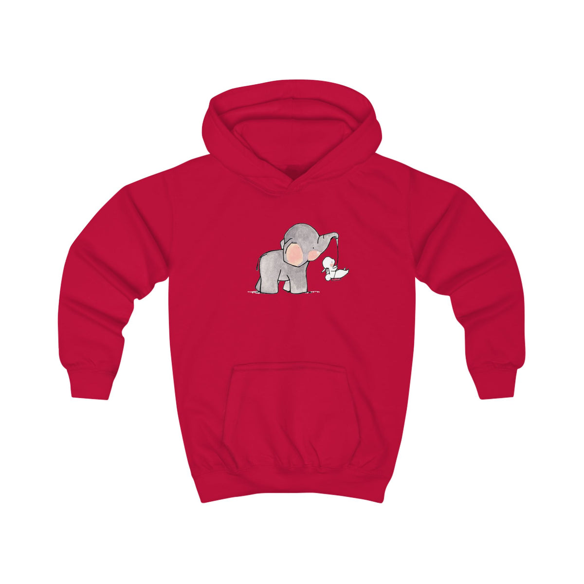 Elephant and Tiny Friend Kids' Graphic Hoodie