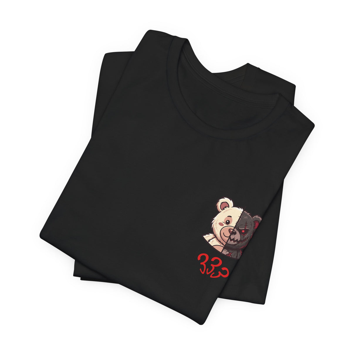 Two-Tone Bear and Om Unisex Graphic T-Shirt