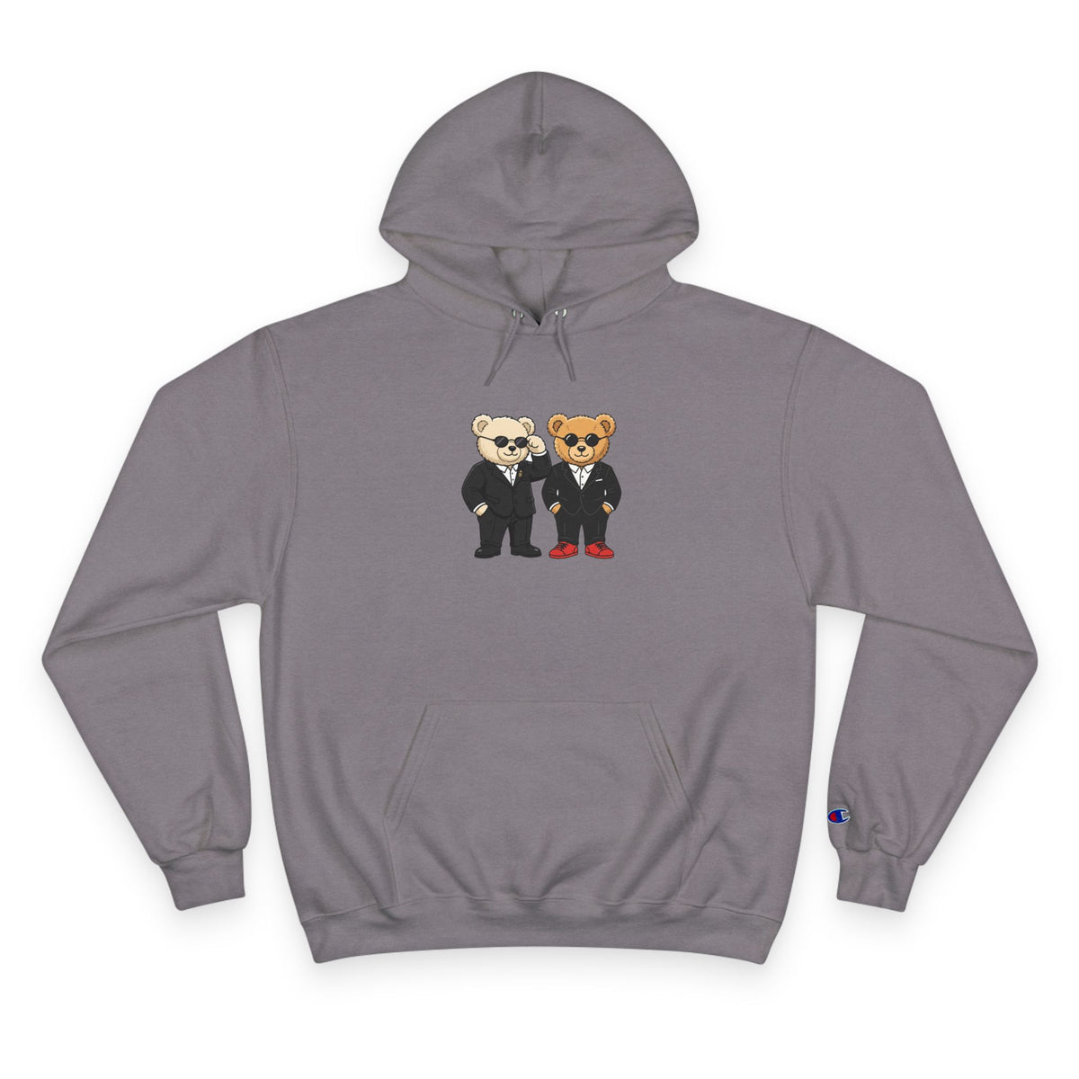Smart Suit Bear Duo Unisex Graphic Hoodie