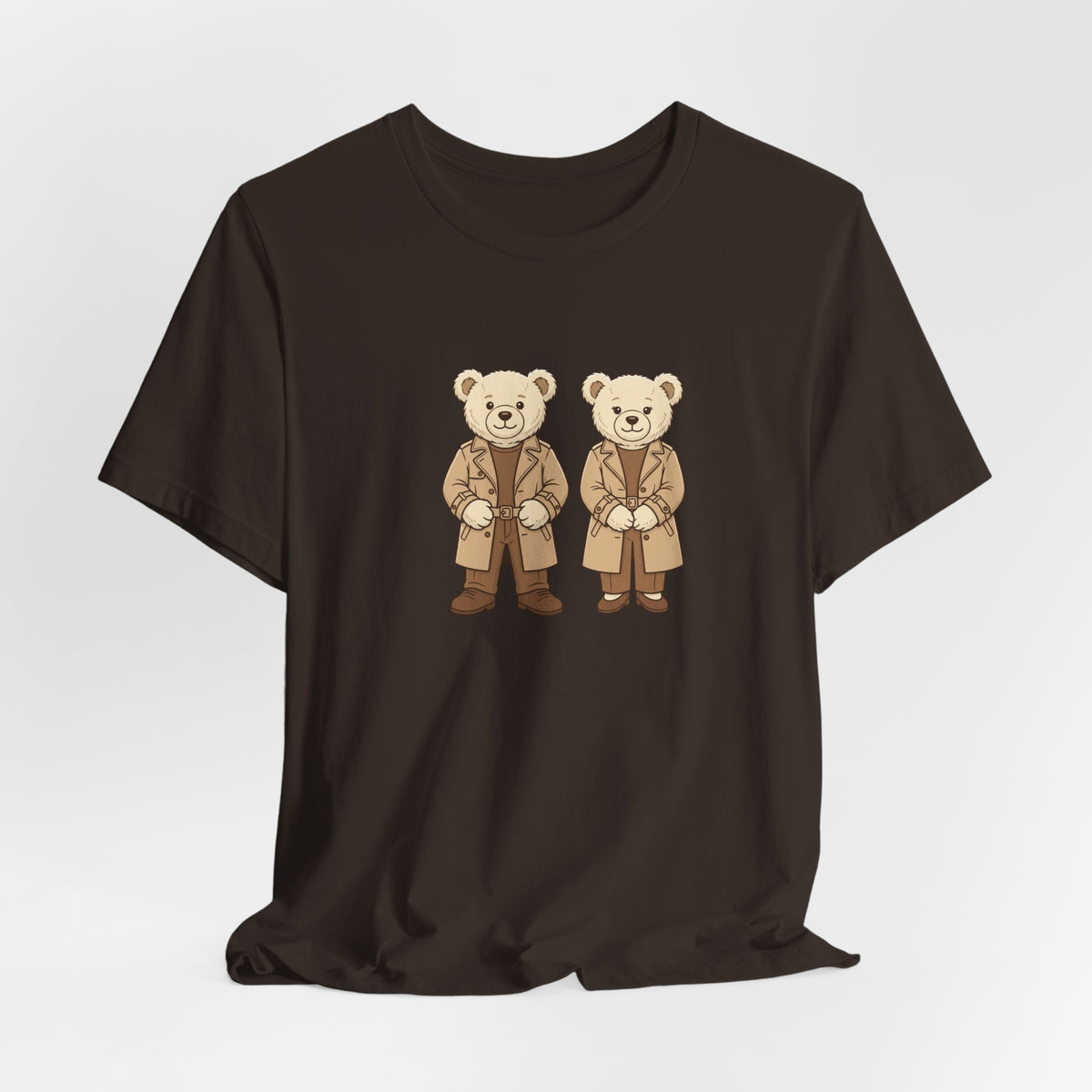 Trench Coat Teddy Bears Unisex Graphic T-Shirt