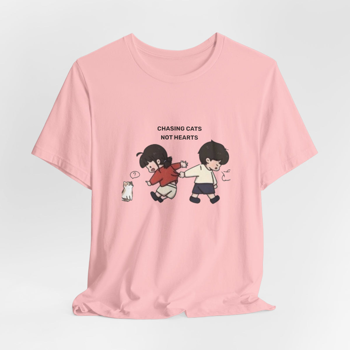 Chasing Cats Not Hearts Unisex Graphic T-Shirt