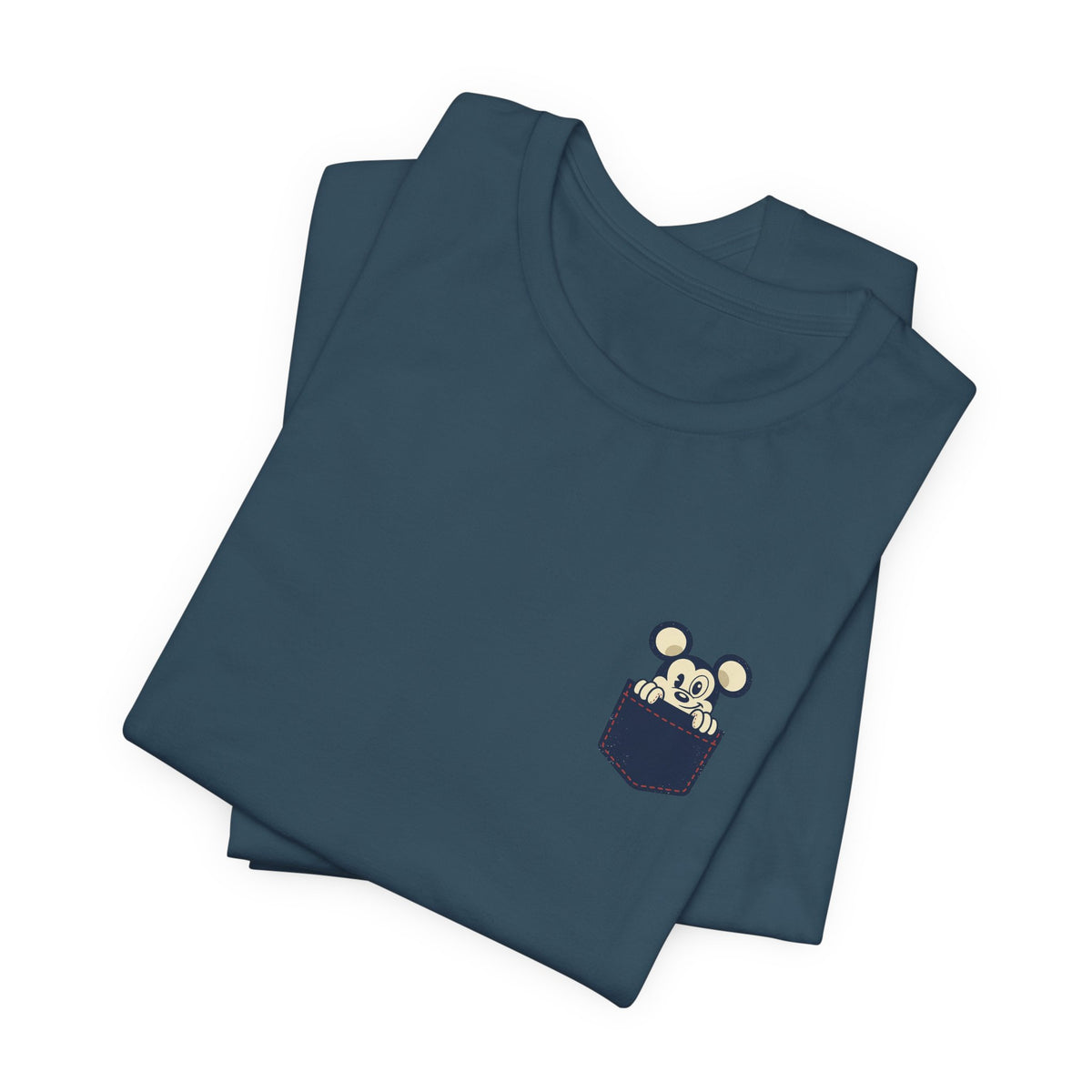 Pocket Bear Print Unisex Graphic T-Shirt