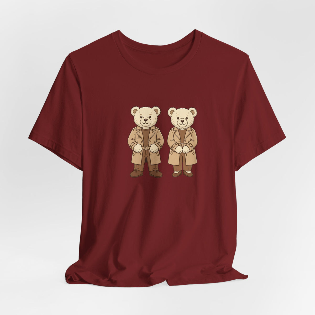 Trench Coat Teddy Bears Unisex Graphic T-Shirt