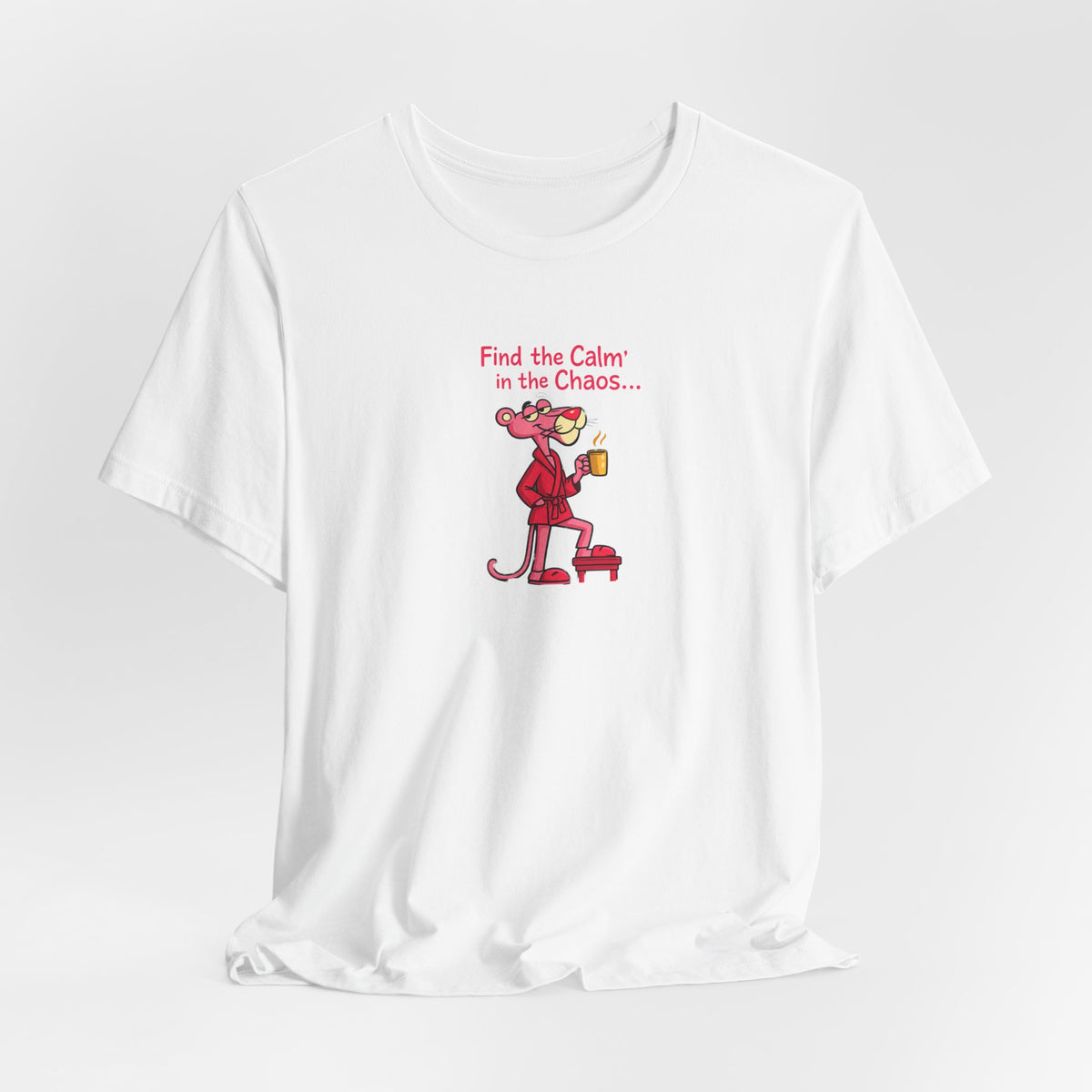Calm in the Chaos Cat Unisex Graphic T-Shirt