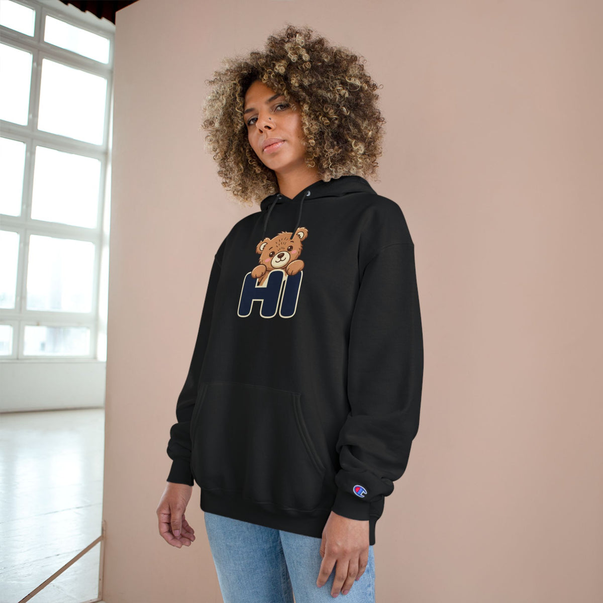 Hi Teddy Bear Unisex Graphic Hoodie