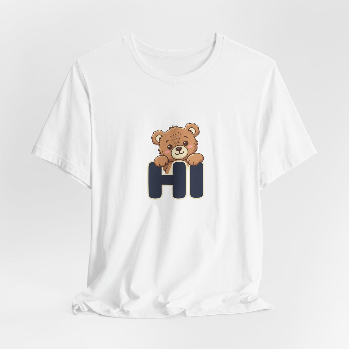 Hi Teddy Bear Unisex Graphic T-Shirt