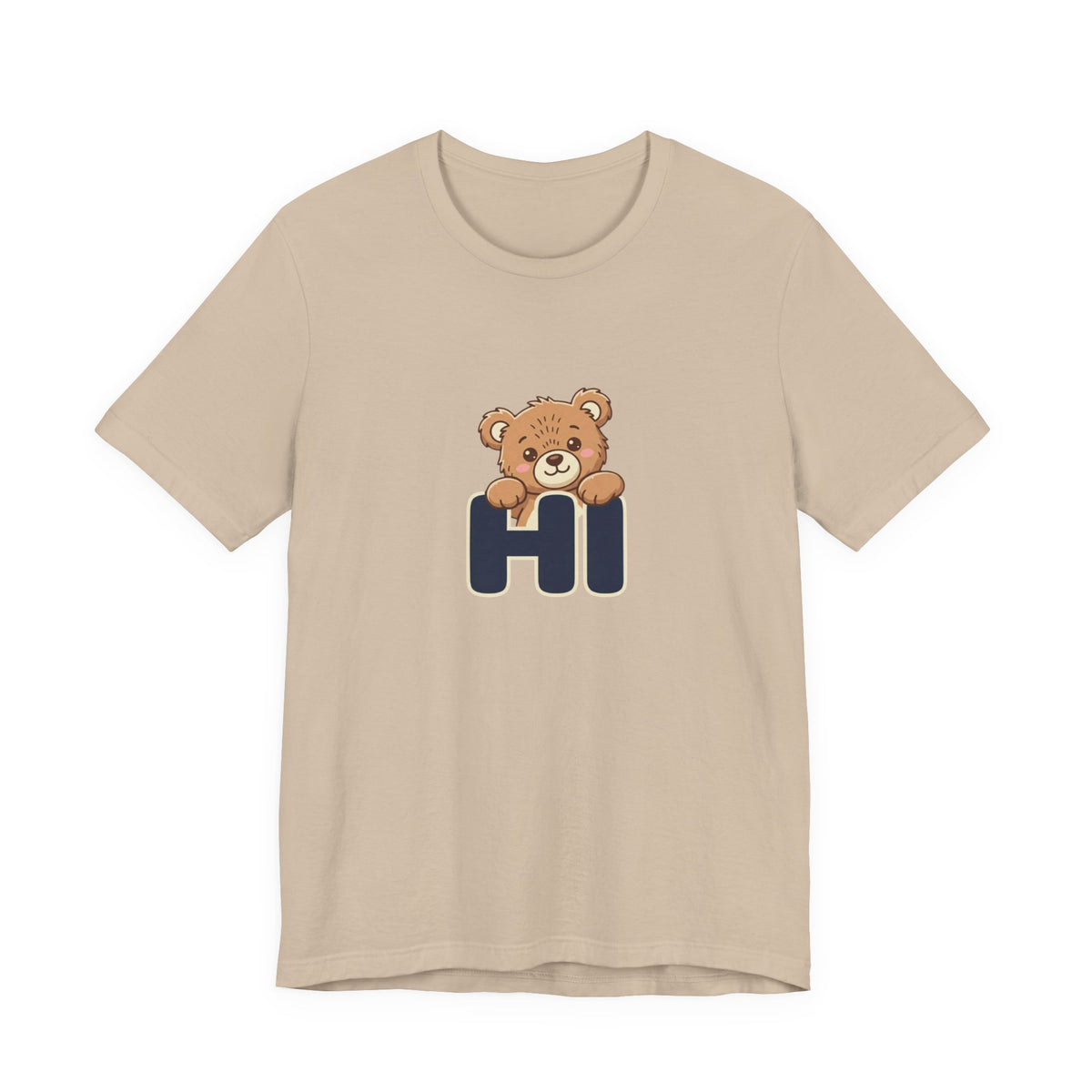 Hi Teddy Bear Unisex Graphic T-Shirt