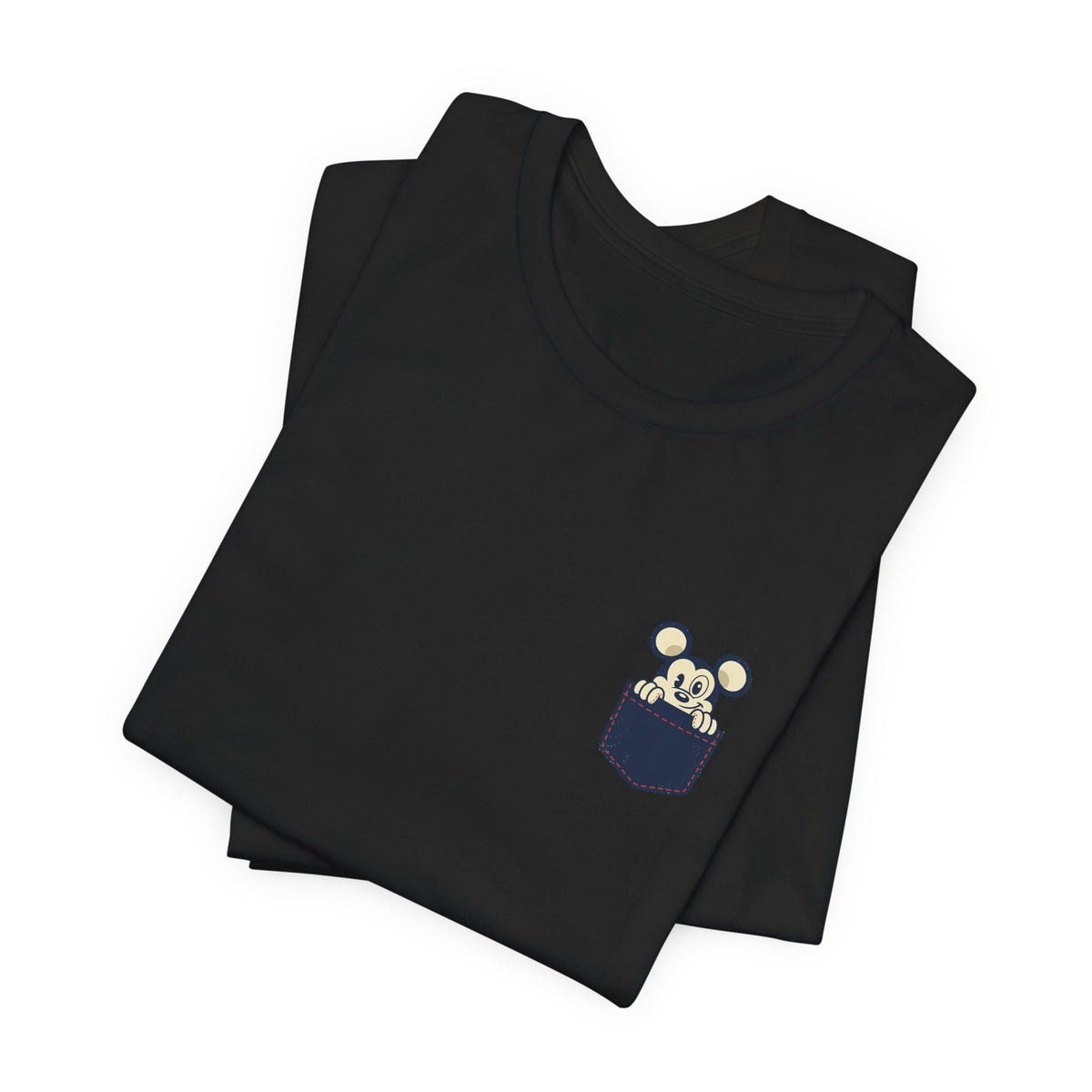 Pocket Bear Print Unisex Graphic T-Shirt