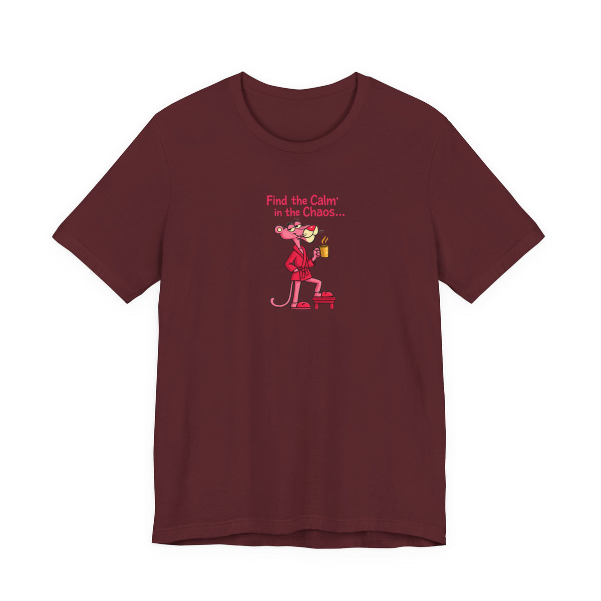 Calm in the Chaos Cat Unisex Graphic T-Shirt
