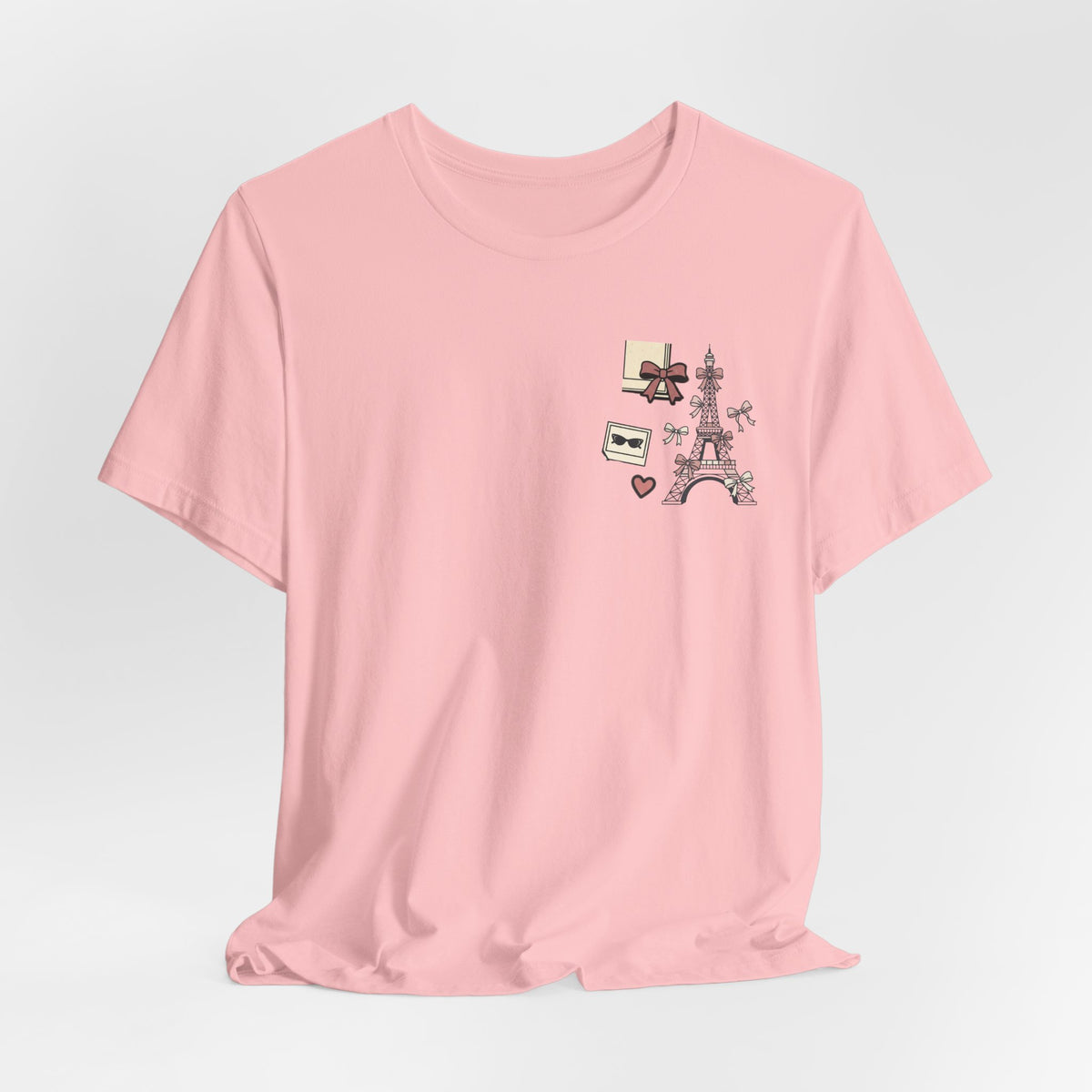 Paris Bow Collage Unisex Graphic T-Shirt