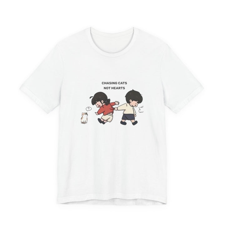 Chasing Cats Not Hearts Unisex Graphic T-Shirt