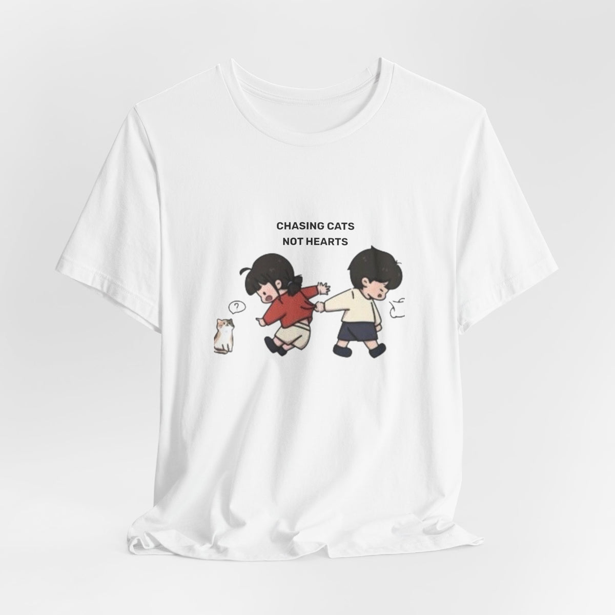 Chasing Cats Not Hearts Unisex Graphic T-Shirt