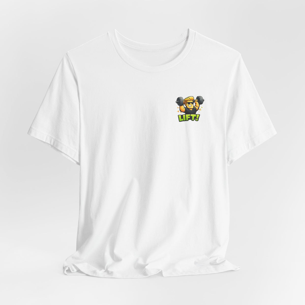 Lift! Cartoon Fitness Unisex Graphic T-Shirt