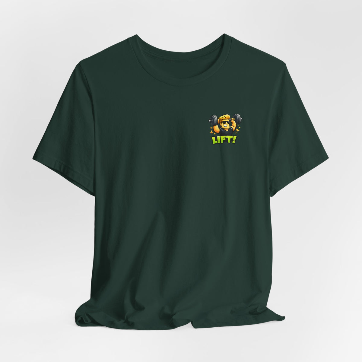 Lift! Cartoon Fitness Unisex Graphic T-Shirt
