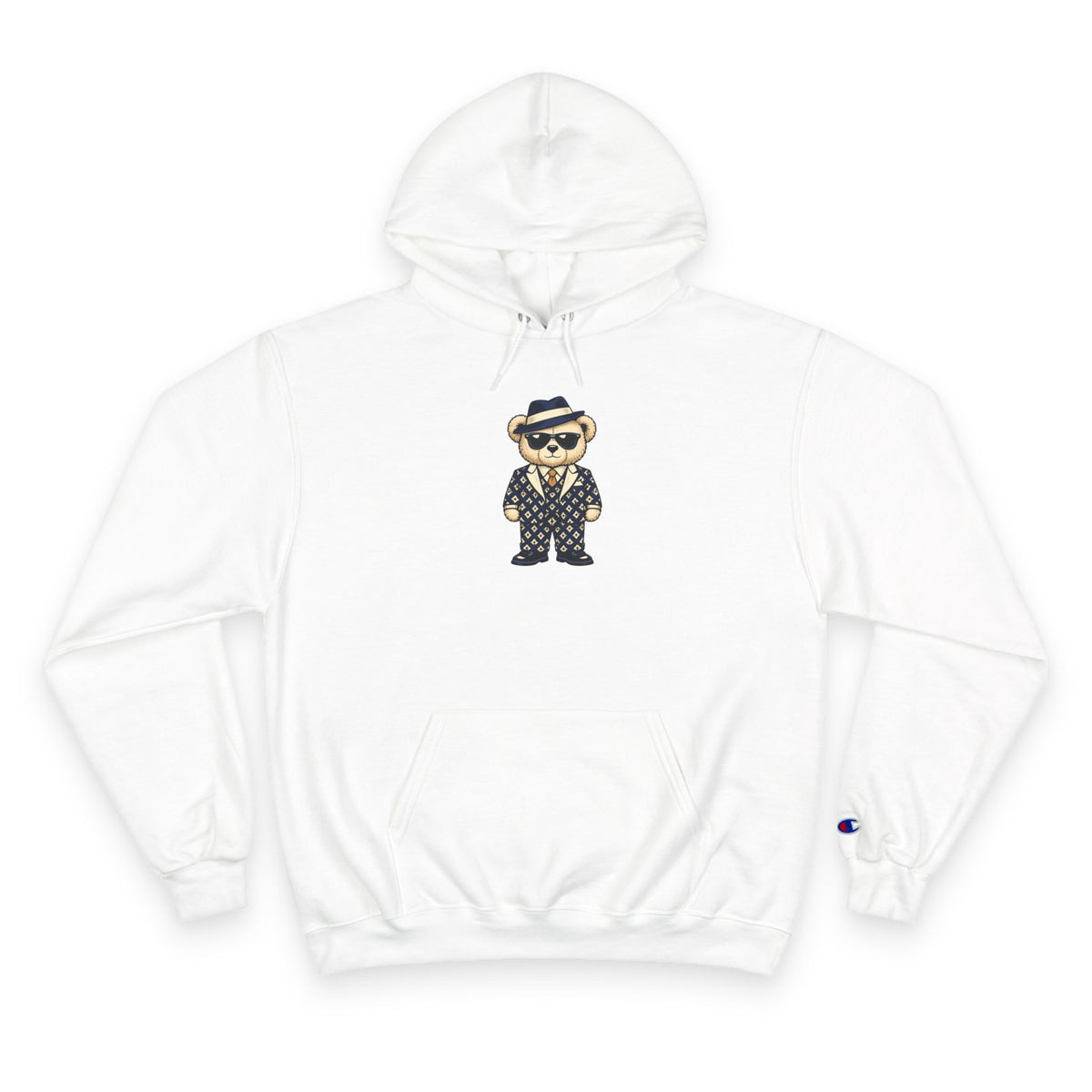 Suited Teddy Bear Unisex Graphic Hoodie