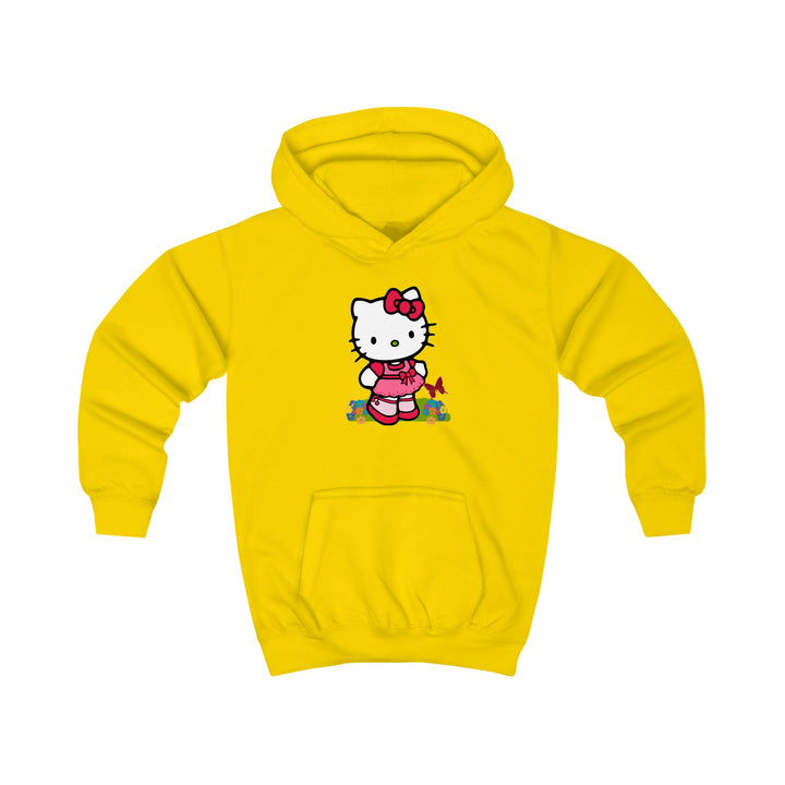 Red Bow Cat Kids' Graphic Hoodie