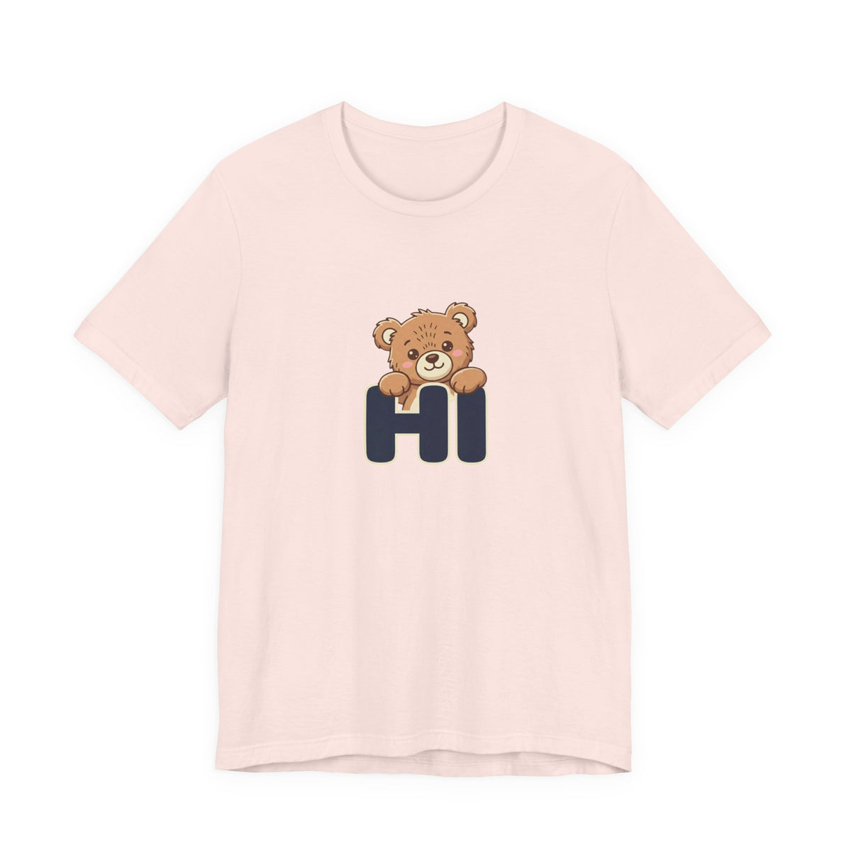 Hi Teddy Bear Unisex Graphic T-Shirt
