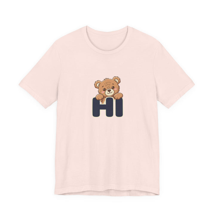 Hi Teddy Bear Unisex Graphic T-Shirt