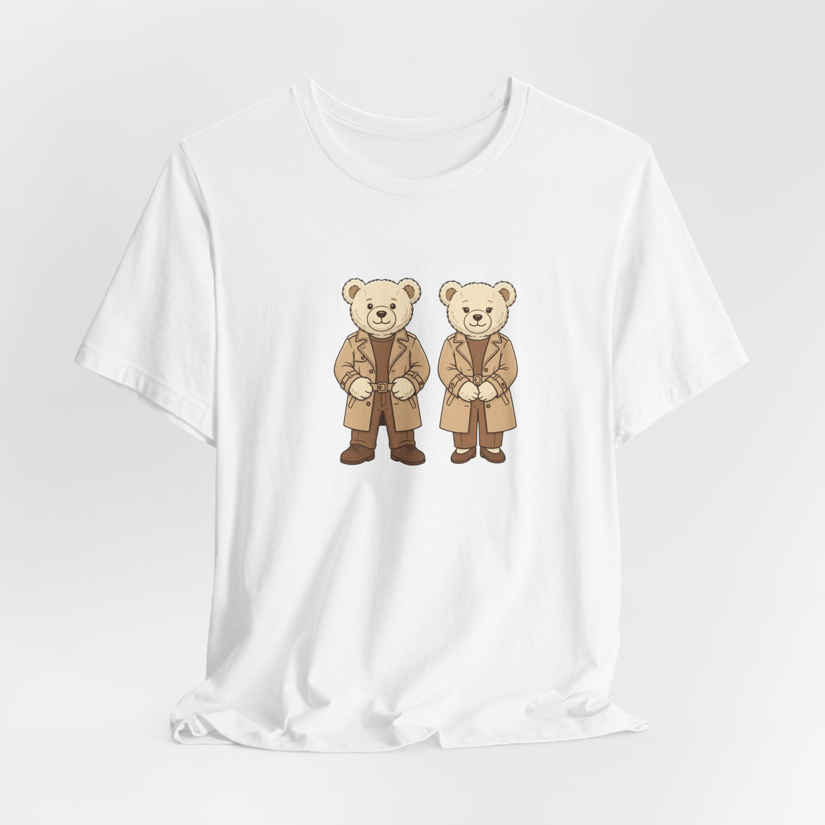 Trench Coat Teddy Bears Unisex Graphic T-Shirt