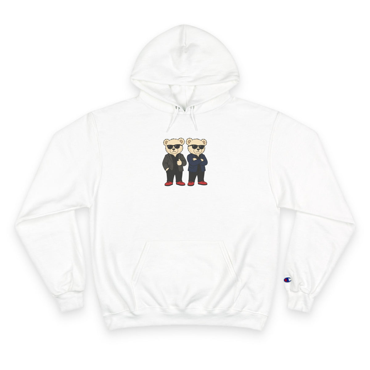 Sunglasses Bear Duo Unisex Graphic Hoodie