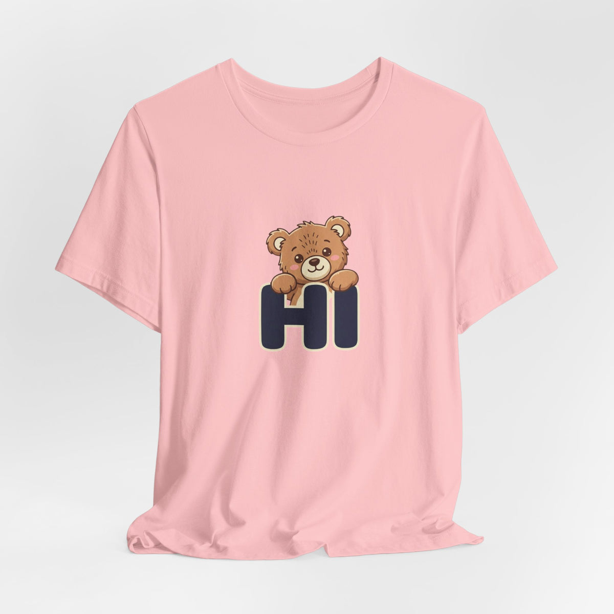 Hi Teddy Bear Unisex Graphic T-Shirt