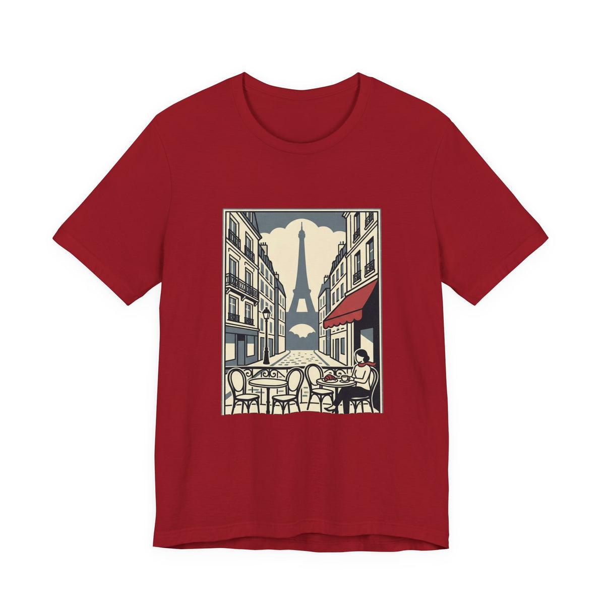 Paris Cafe Street Unisex Graphic T-Shirt