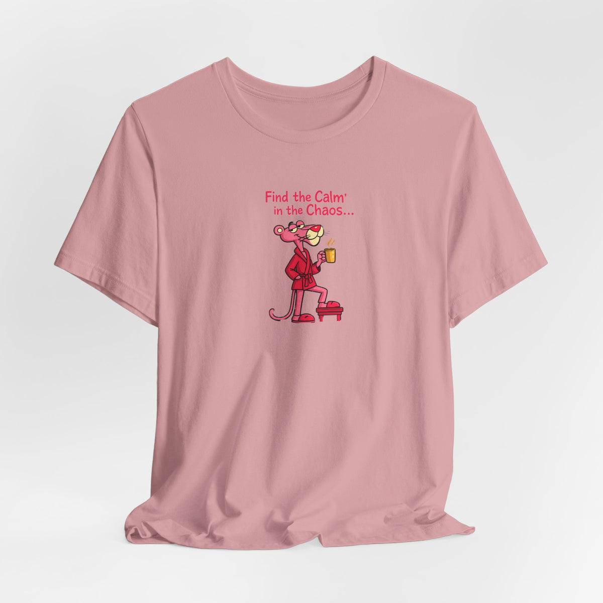 Calm in the Chaos Cat Unisex Graphic T-Shirt