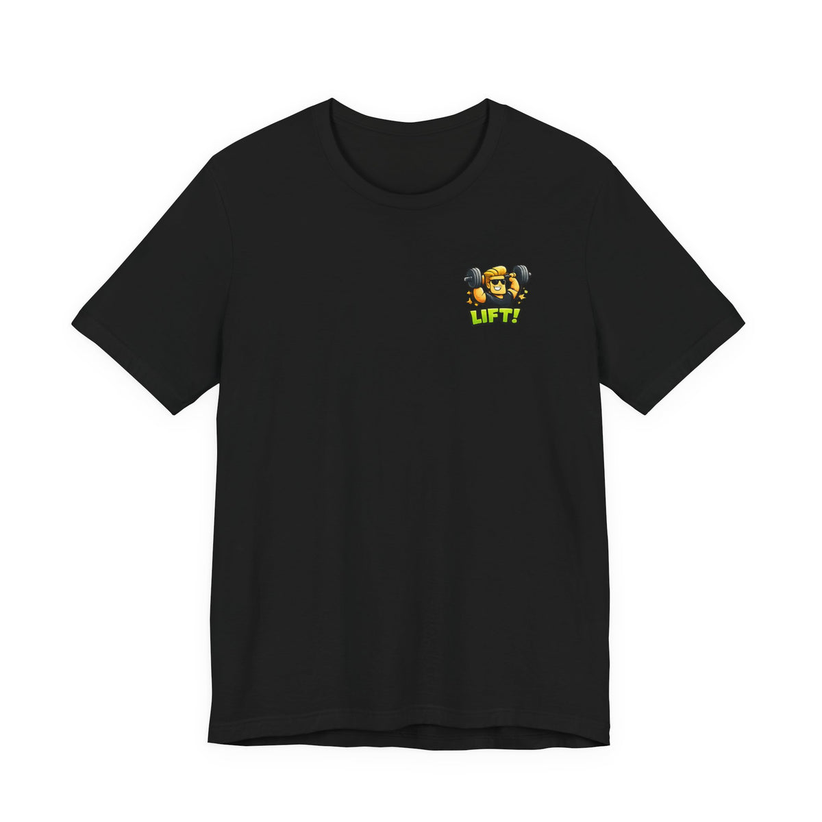 Lift! Cartoon Fitness Unisex Graphic T-Shirt
