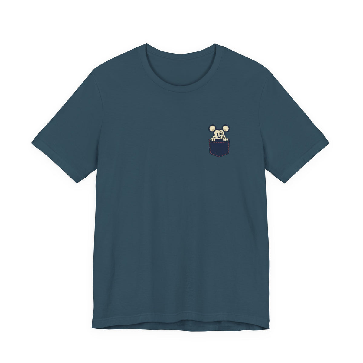 Pocket Bear Print Unisex Graphic T-Shirt