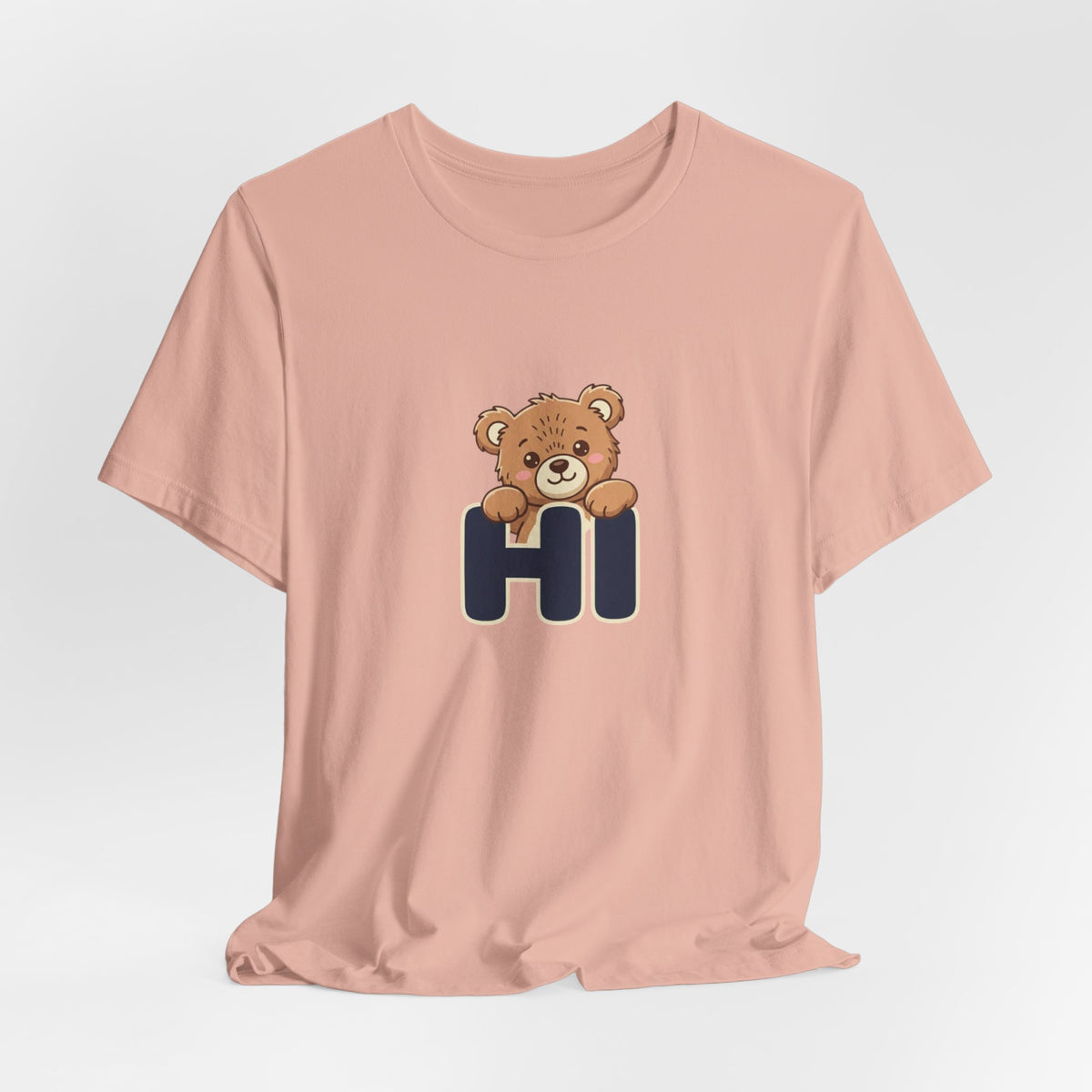 Hi Teddy Bear Unisex Graphic T-Shirt