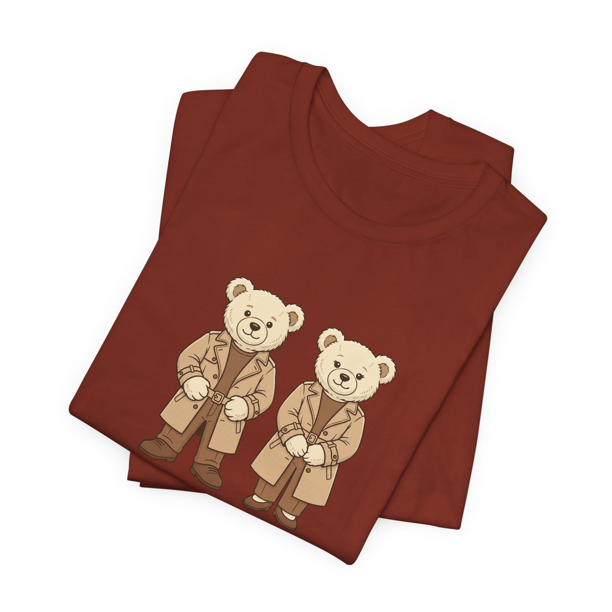 Trench Coat Teddy Bears Unisex Graphic T-Shirt