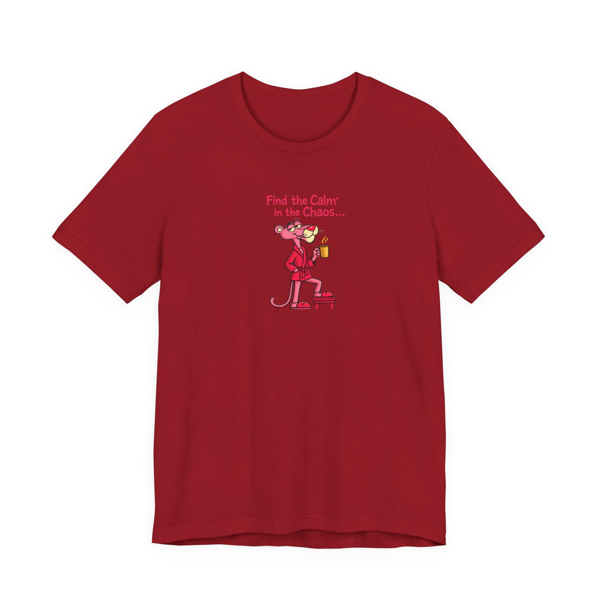 Calm in the Chaos Cat Unisex Graphic T-Shirt
